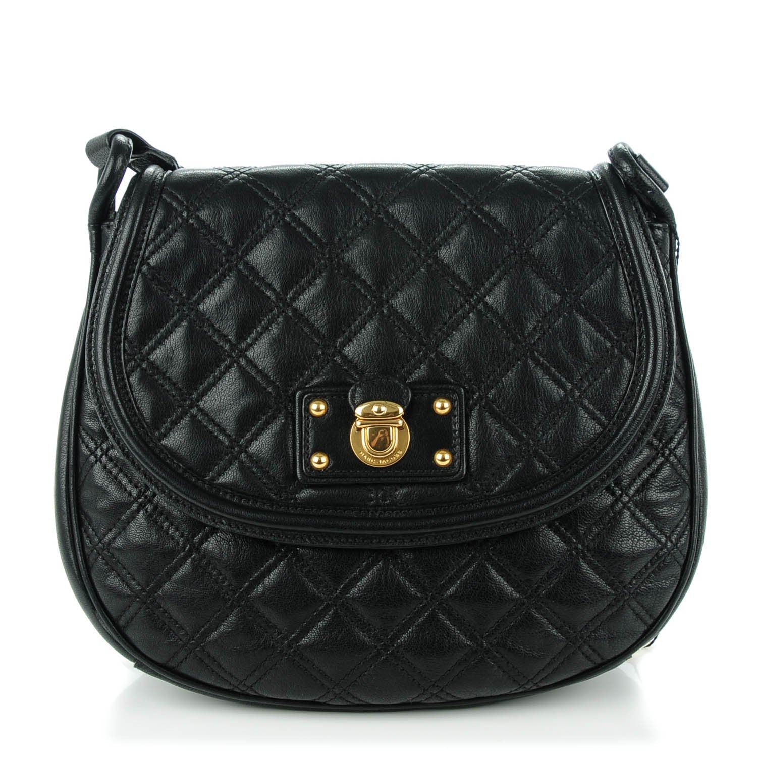 Marc Jacobs Lacquered Lambskin Cooper Black 1 of 9