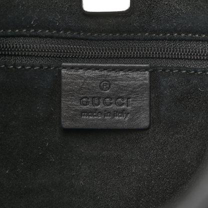 Gucci Suede Logo Hobo Bag Black 6 of 16