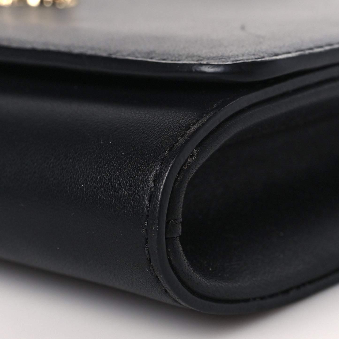 Vitello Palazzo Medusa Evening Clutch Bag Black