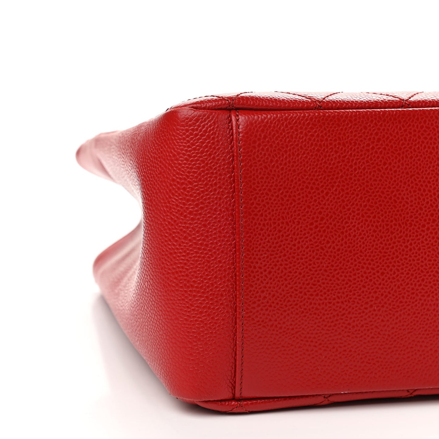 Caviar Quilted Grand Shopping Tote GST Red