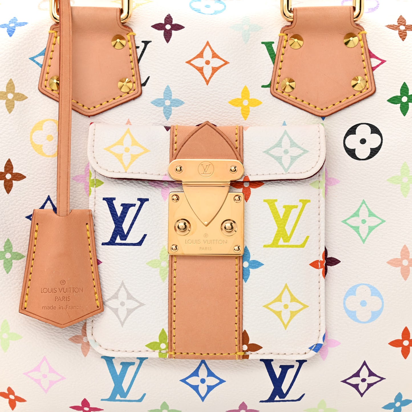 Monogram Multicolor Speedy 30 White