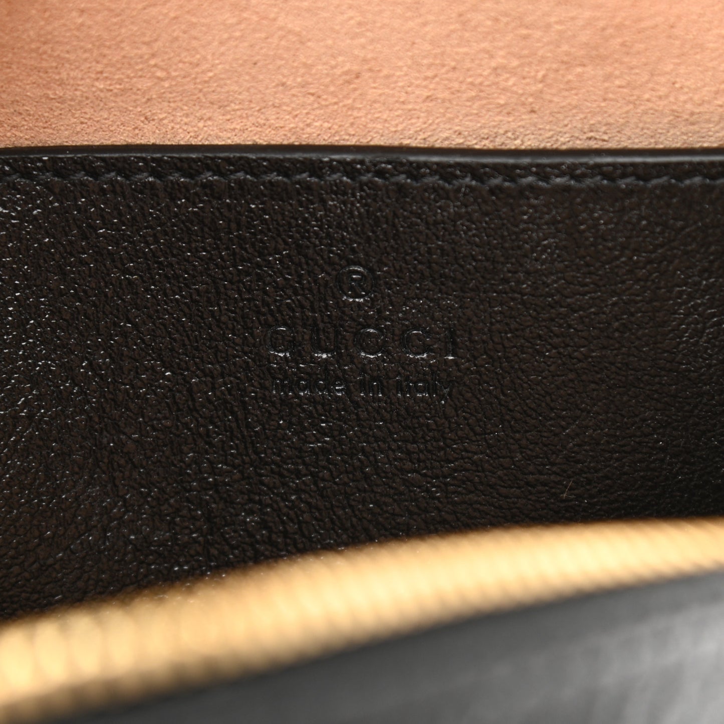 Monogram Matelasse Diagonal Small GG Marmont Chain Shoulder Bag Beige Black
