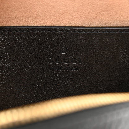 Gucci Monogram Matelasse Diagonal Small GG Marmont Chain Shoulder Bag Beige Black 6 of 12