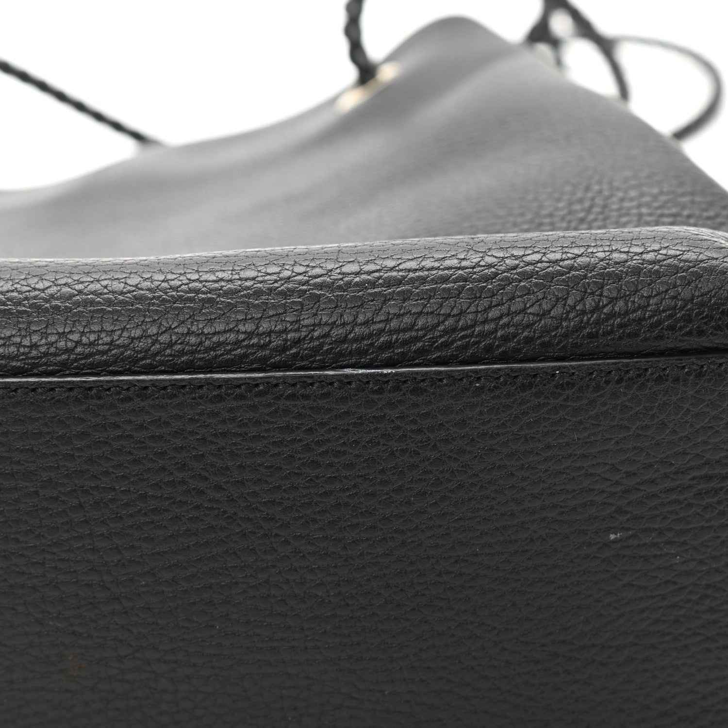 Gucci Calfskin Medium Braided Handle Gifford Tote Black 11 of 12