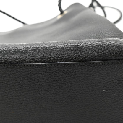 Gucci Calfskin Medium Braided Handle Gifford Tote Black 11 of 12