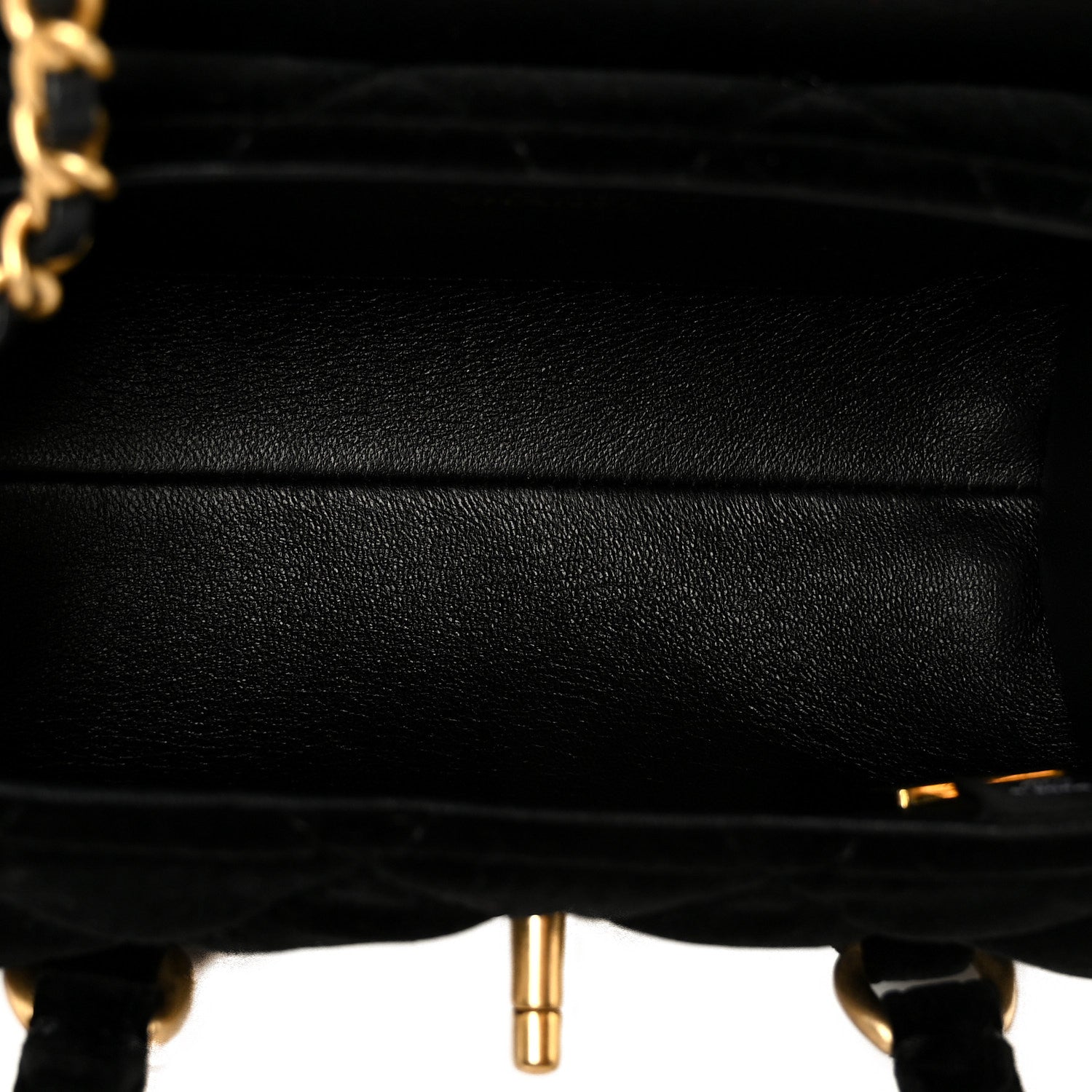 Chanel Velvet Quilted Mini Top Handle Flap Black 5 of 13