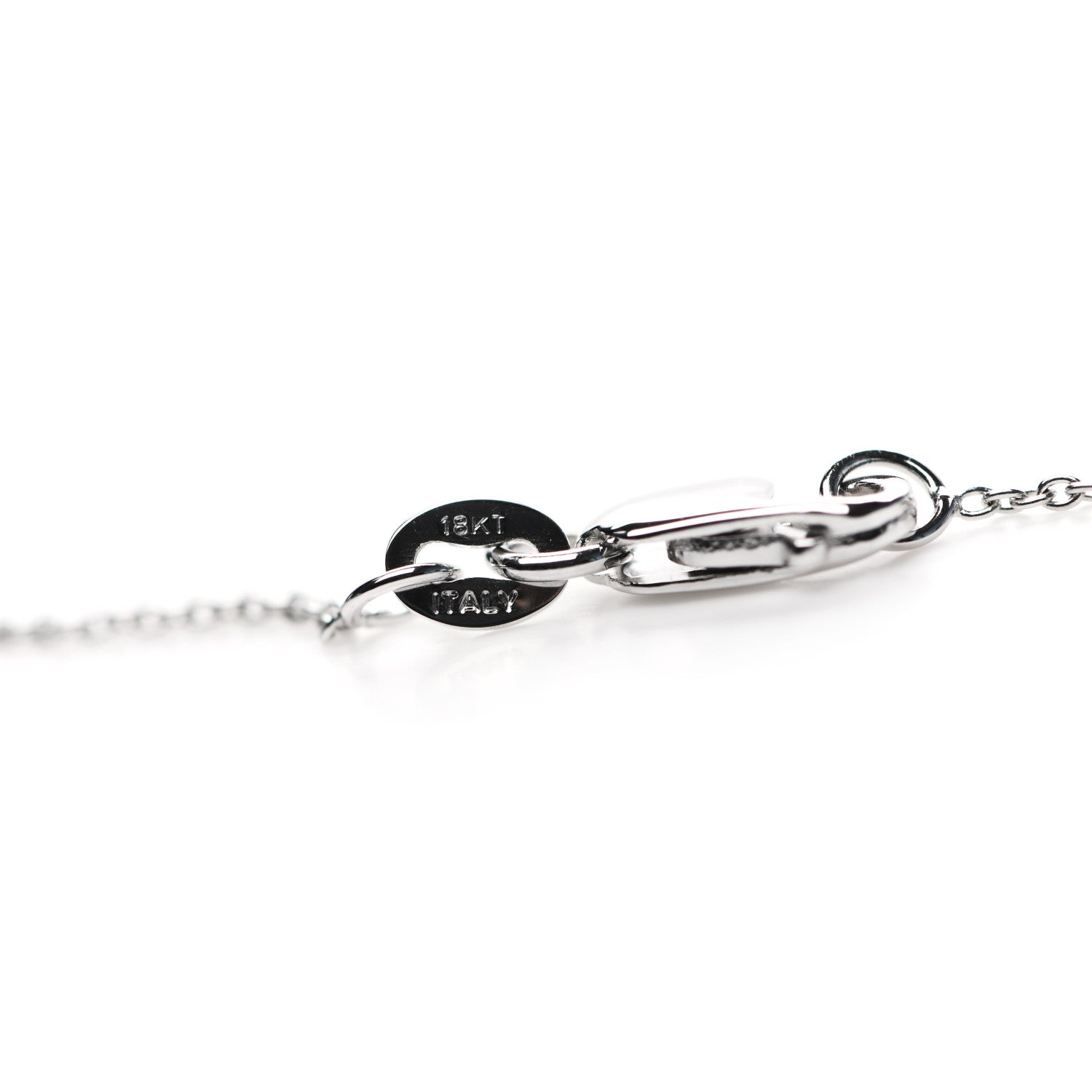 Roberto Coin 18K White Gold Diamond .50ct Diamonds by the Inch Pendant Necklace 5 of 6