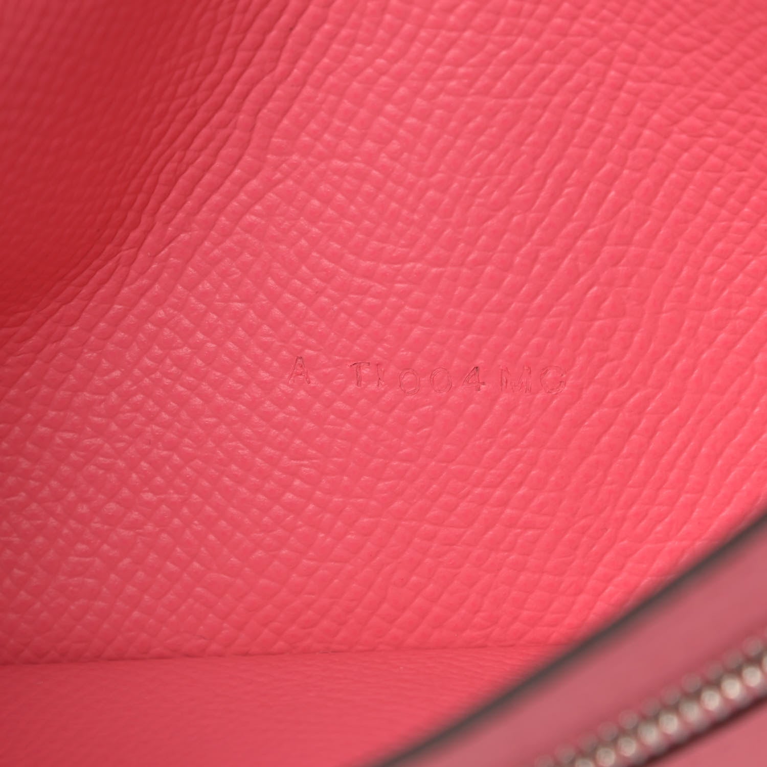 Hermes Epsom Bearn Gusset Wallet Rose Lipstick 7 of 8