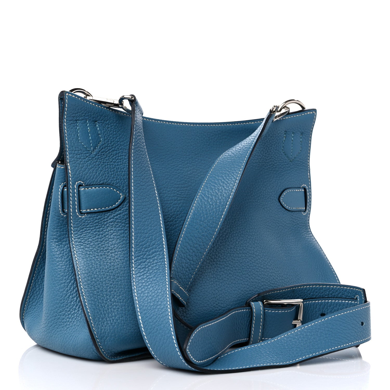 Hermes Taurillon Clemence Jypsiere 31 Blue Jean 3 of 17