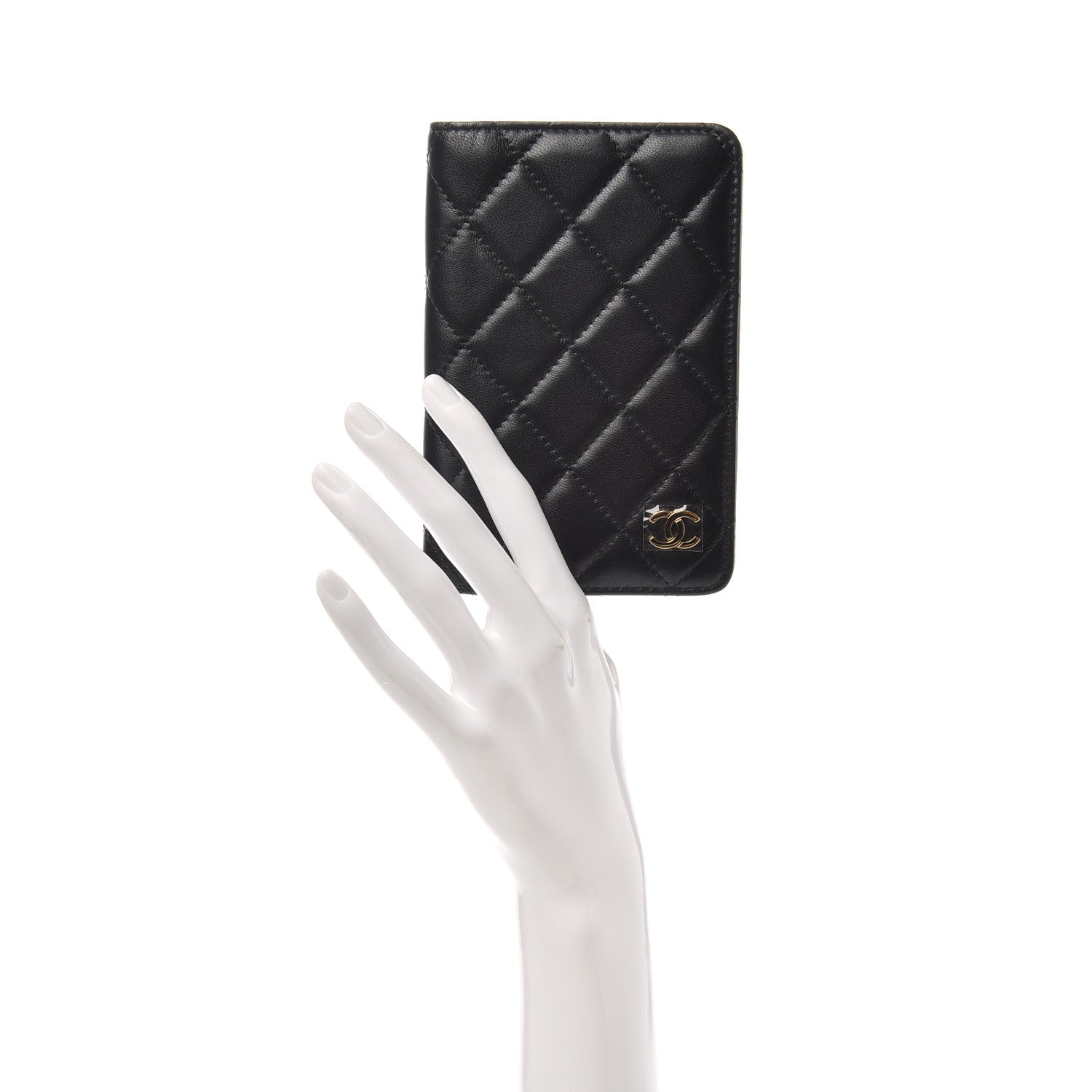 Chanel Lambskin Quilted Small Agenda Cover Black 2 of 8