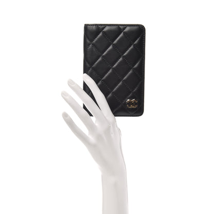 Chanel Lambskin Quilted Small Agenda Cover Black 2 of 8