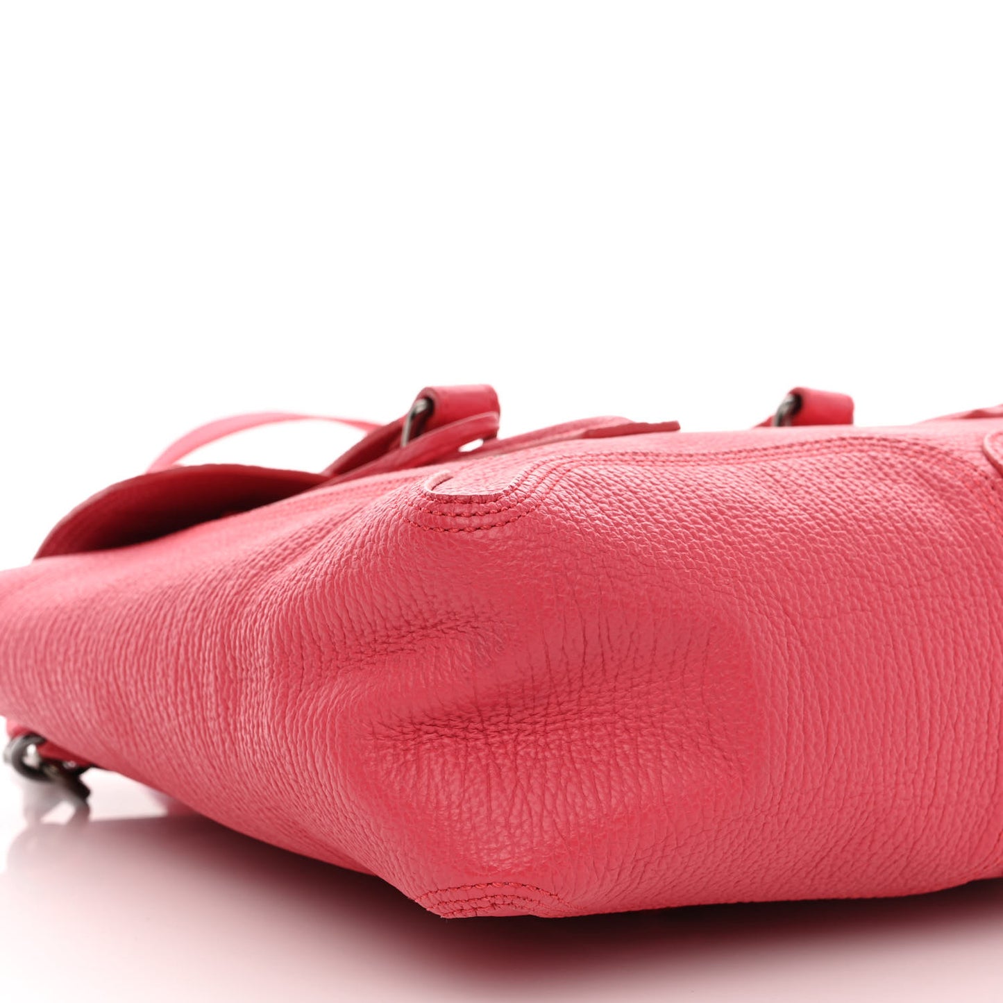 Textured Calfskin Medium Pashli Satchel Raspberry