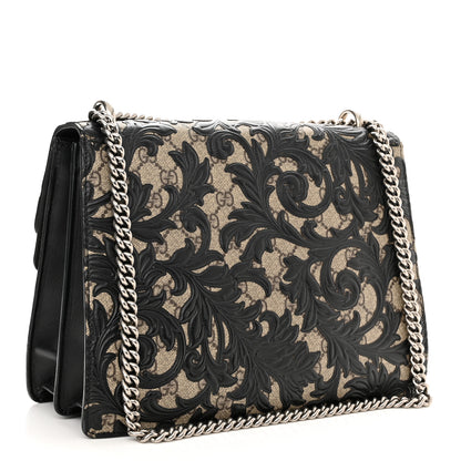 Gucci GG Supreme Monogram Arabesque Medium Dionysus Shoulder Bag Black 3 of 14