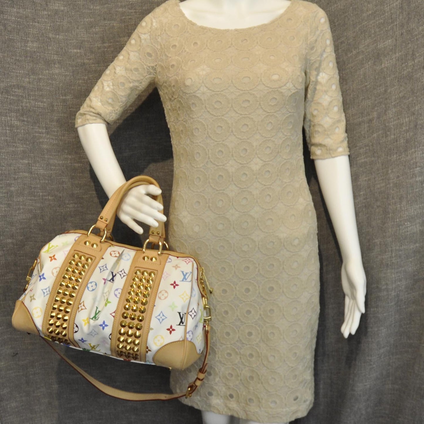 Monogram Multicolor Courtney MM White