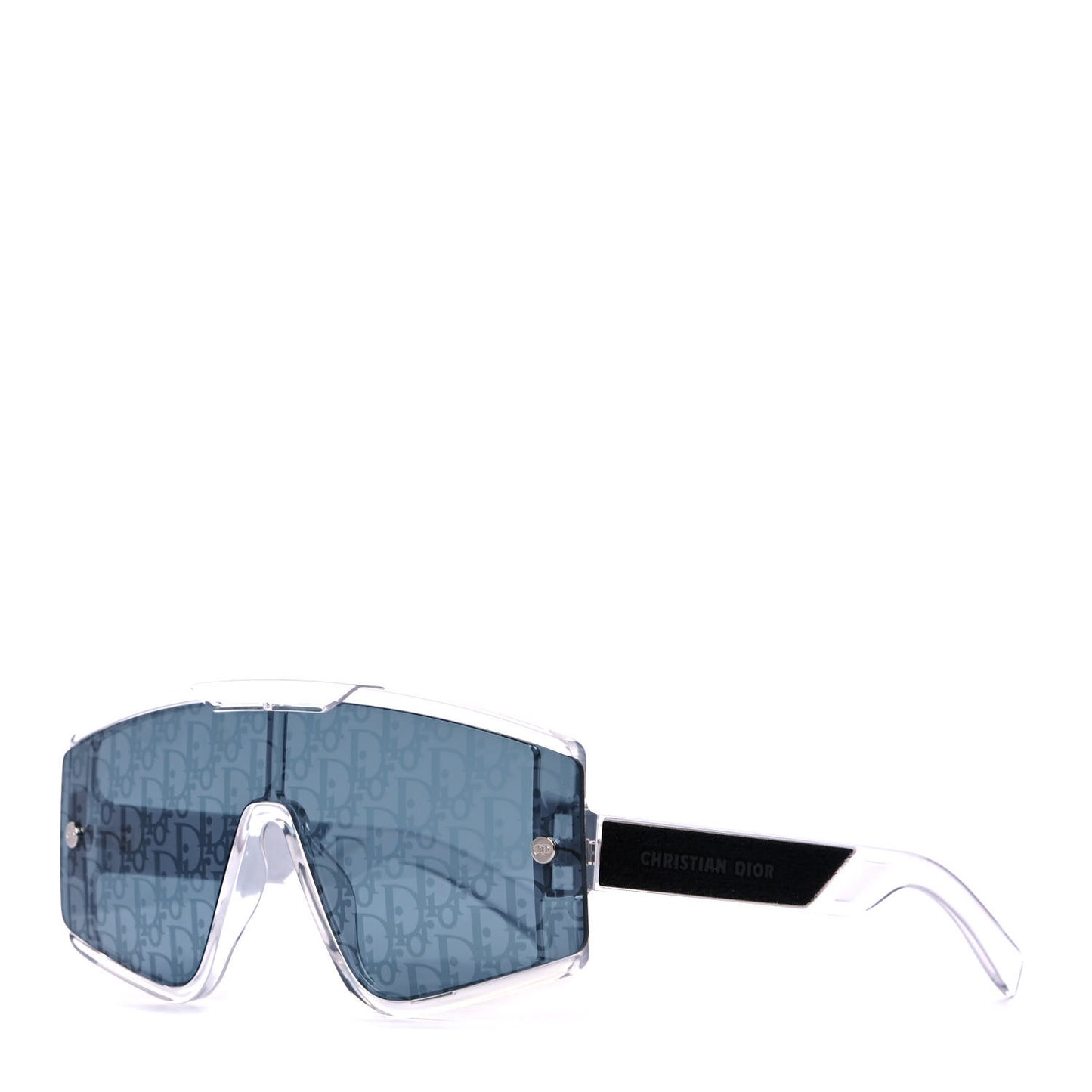 Acetate Diorxtrem MU Oblique Mask Sunglasses Black