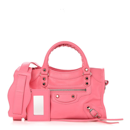 Balenciaga Veau Gravier Classic Silver Hardware Mini City Rose Dragee 1 of 11