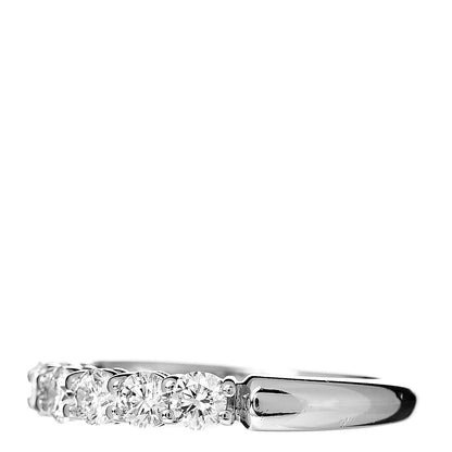 Tiffany Platinum Diamond 3mm Embrace Half Circle Band Ring 49 5 3 of 6