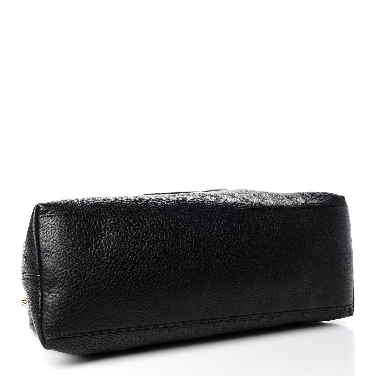 Gucci Pebbled Calfskin Medium Soho Chain Shoulder Bag Black 4 of 9