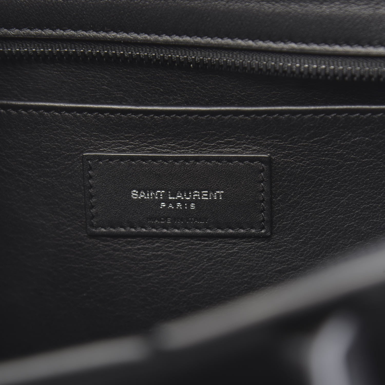 Saint Laurent Calfskin Monogram Baby Downtown Cabas Black 6 of 9