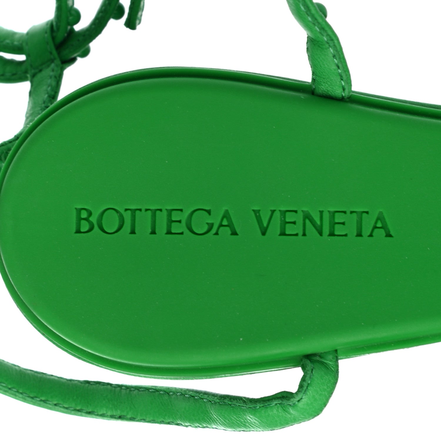 Bottega Veneta Nappa Lagoon Bubble 100mm Sandals 39 Grass 7 of 7