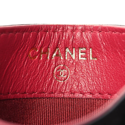 Chanel Lambskin Quilted Chanel 19 Card Holder Black 6 of 9