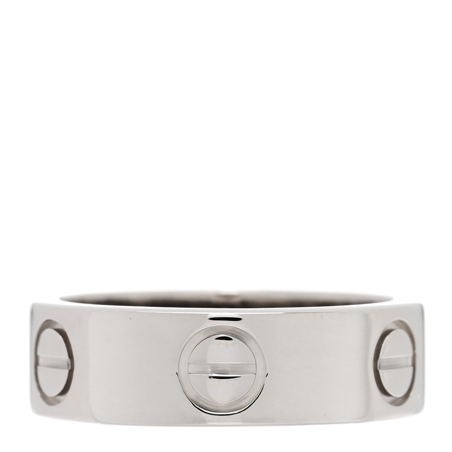 18K White Gold 5.5mm LOVE Ring 49 5