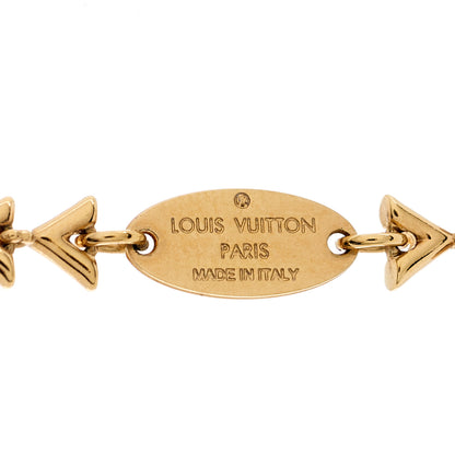 Louis Vuitton Petit Essential V Chain Necklace Gold 5 of 5
