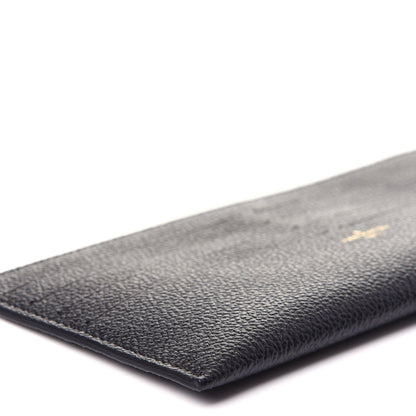 Louis Vuitton Calfskin Felicie Chain Wallet Card Holder Insert Black 6 of 8