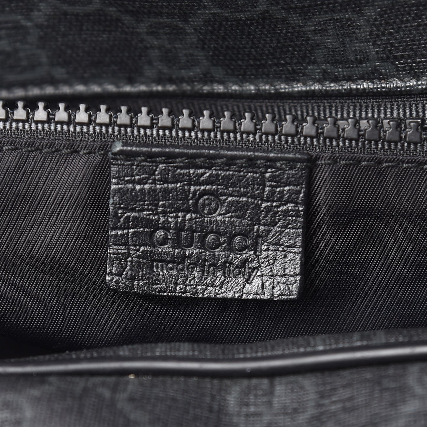 GG Supreme Monogram Duffle Bag Black