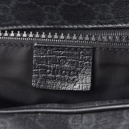 Gucci GG Supreme Monogram Duffle Bag Black 6 of 17