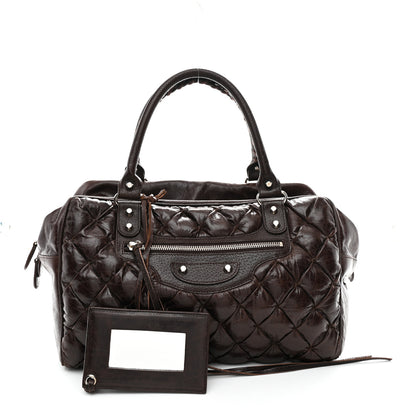 Balenciaga Chevre Quilted Matelasse MM Sienna 5 of 23
