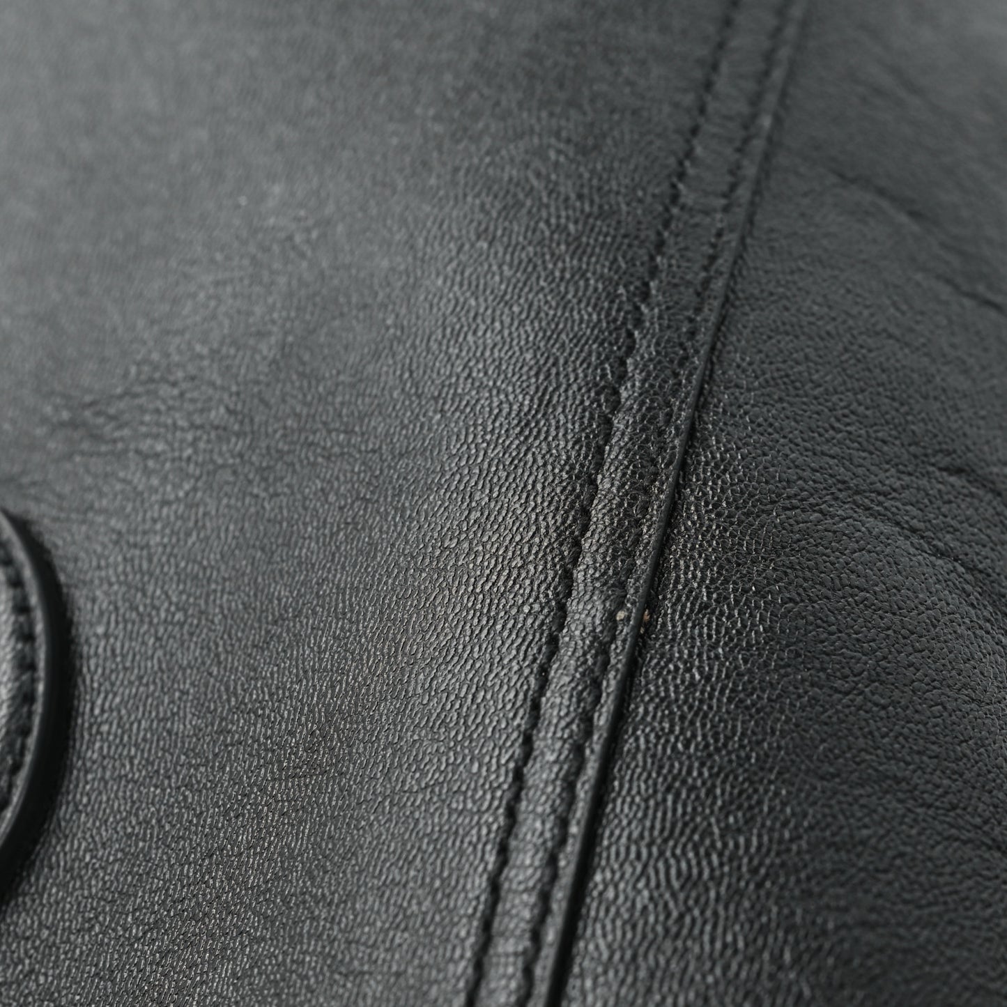 New Sakai Calfskin Lux Medium Dahlia Tote Black