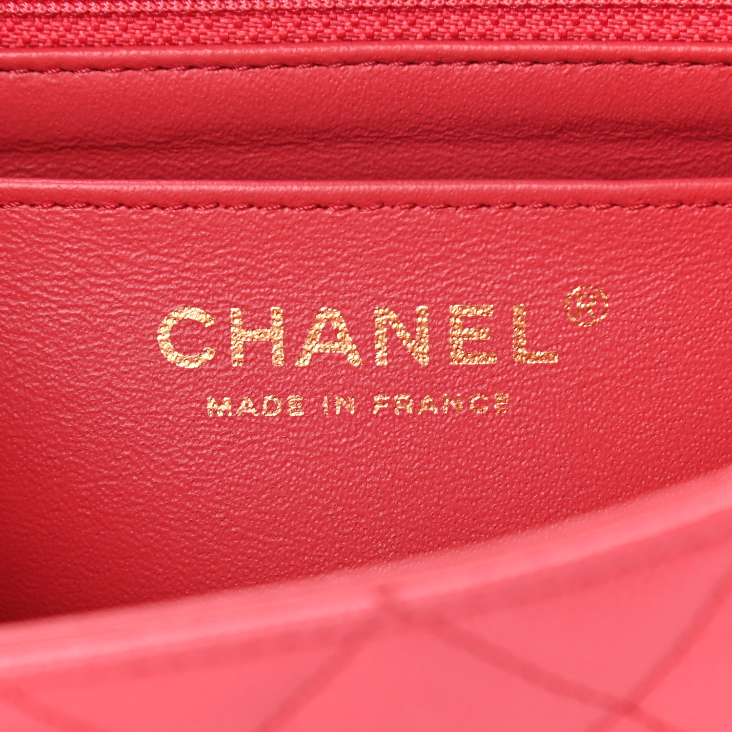 Chanel Caviar Quilted Mini Rectangular Flap Dark Pink 6 of 9