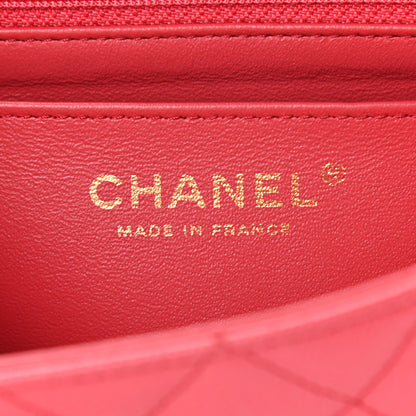 Chanel Caviar Quilted Mini Rectangular Flap Dark Pink 6 of 9