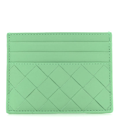 Bottega Veneta Nappa Intrecciato Card Holder Teal 1 of 9