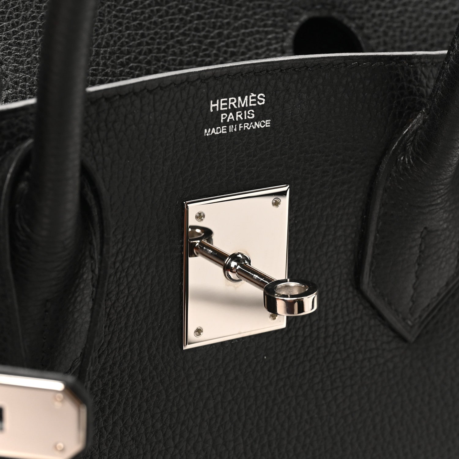 Hermes Taurillon Clemence Birkin 30 Black 11 of 19