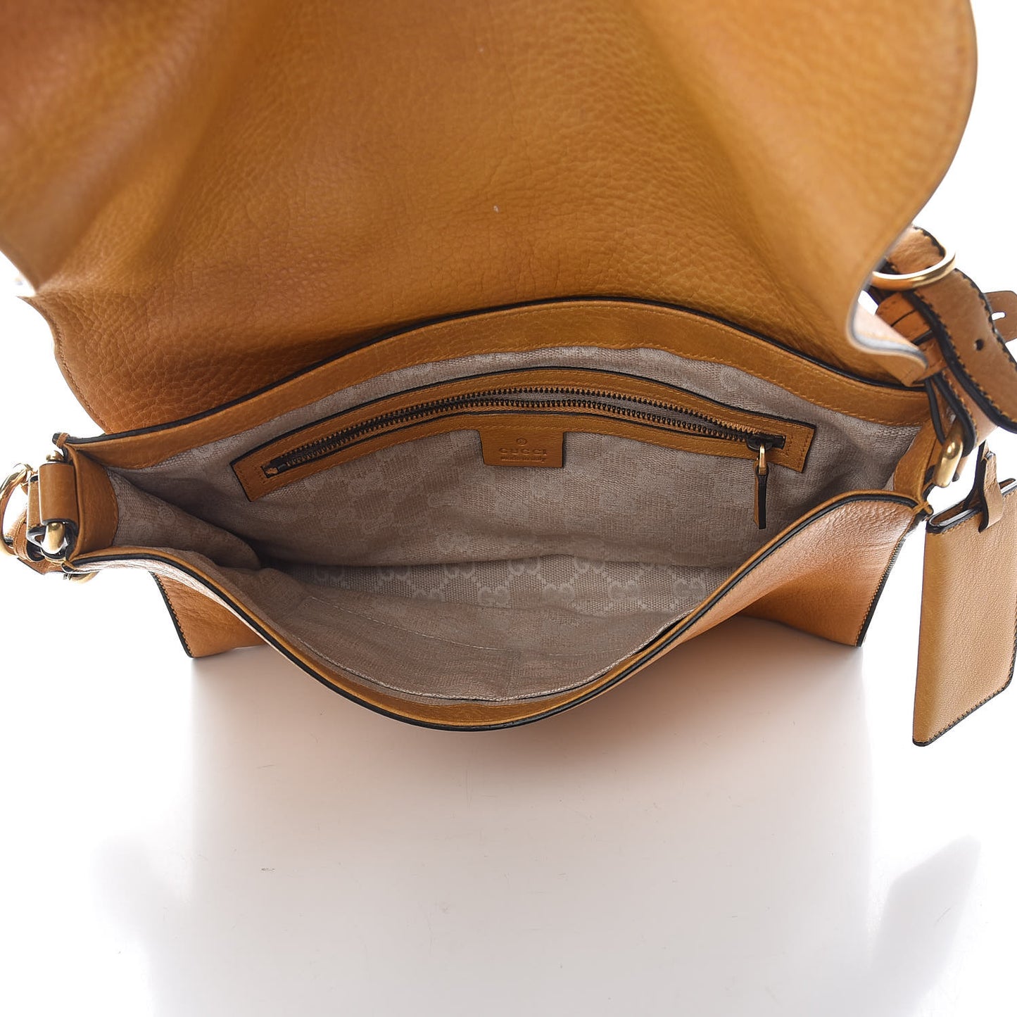Calfskin Medium Harness Shoulder Bag Yellow