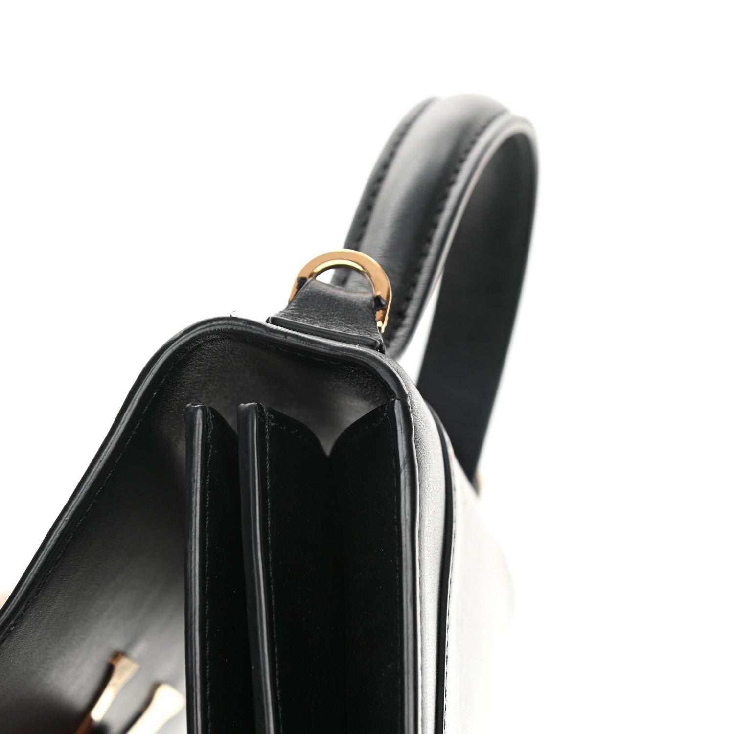 Versace Vitello Barocco Virtus Small Top Handle Shoulder Bag Black 15 of 18