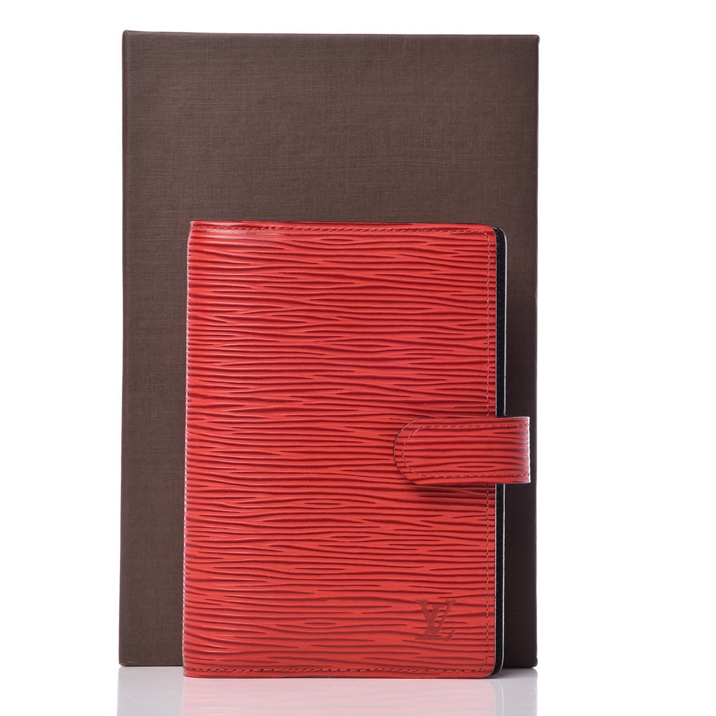 Epi Small Ring Agenda Cover Castillan Red