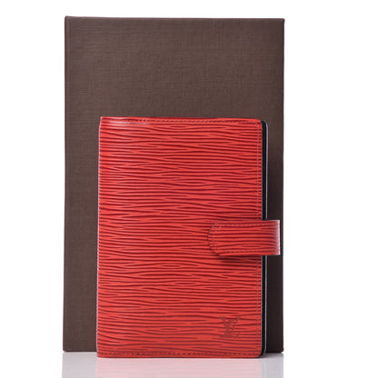Louis Vuitton Epi Small Ring Agenda Cover Castillan Red 8 of 8