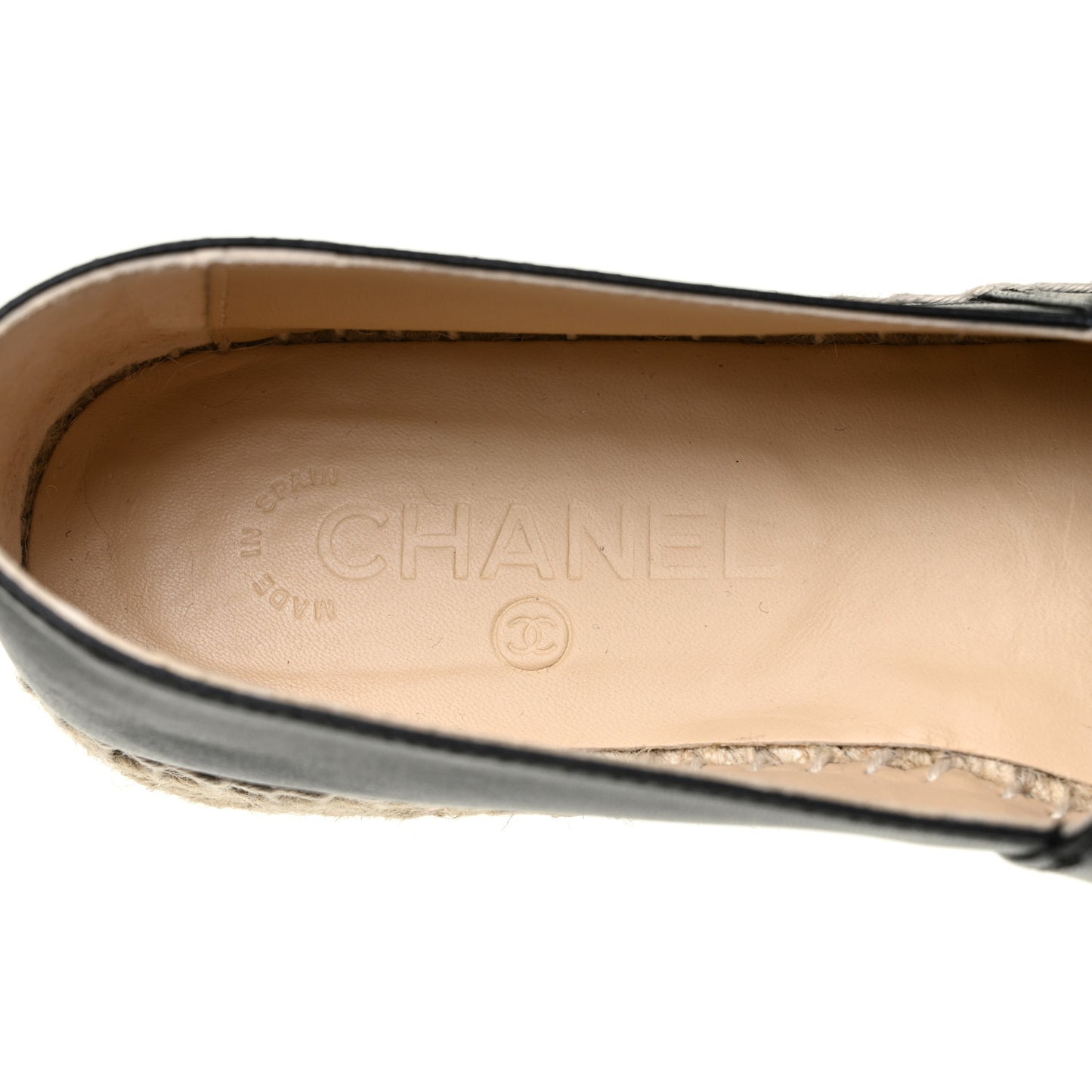Lambskin CC Espadrilles 40 Black