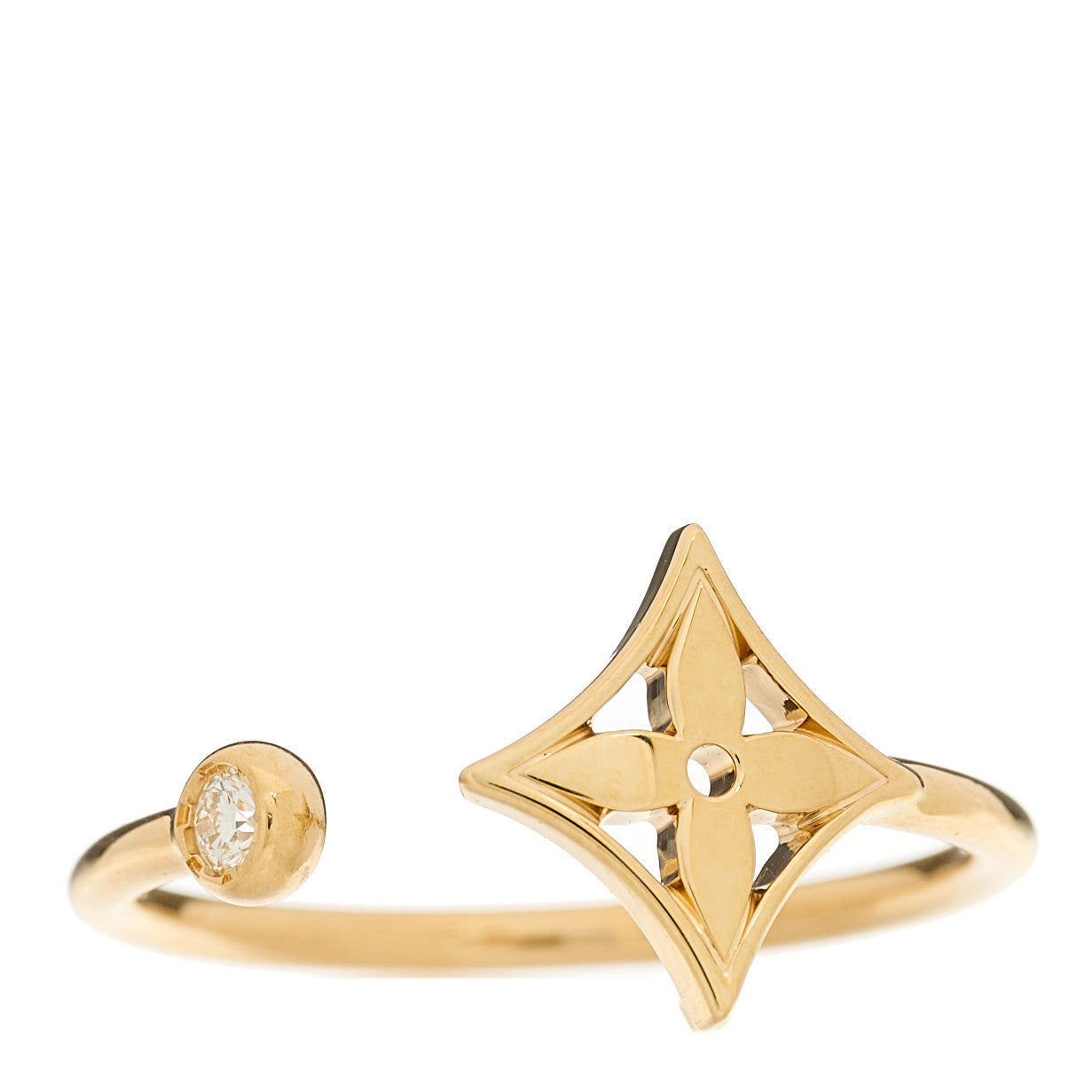 18K Yellow Pink White Gold Diamond Idylle Blossom Ring 3 Set 53 6.25