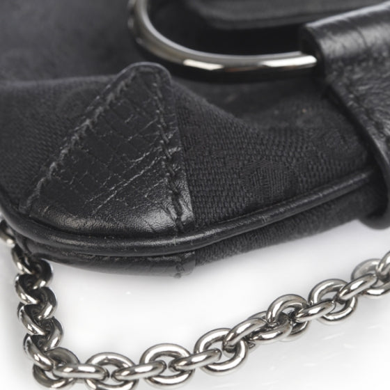 Gucci Monogram Horsebit Clutch Black 6 of 11