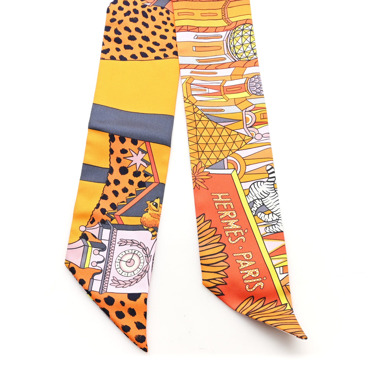 Silk Animapolis Plumetis Twilly