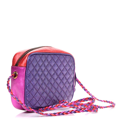 Gucci Laminated Nappa Trapuntata Mini Zumi Shoulder Bag Rosso Fuxia Bizantin 3 of 10