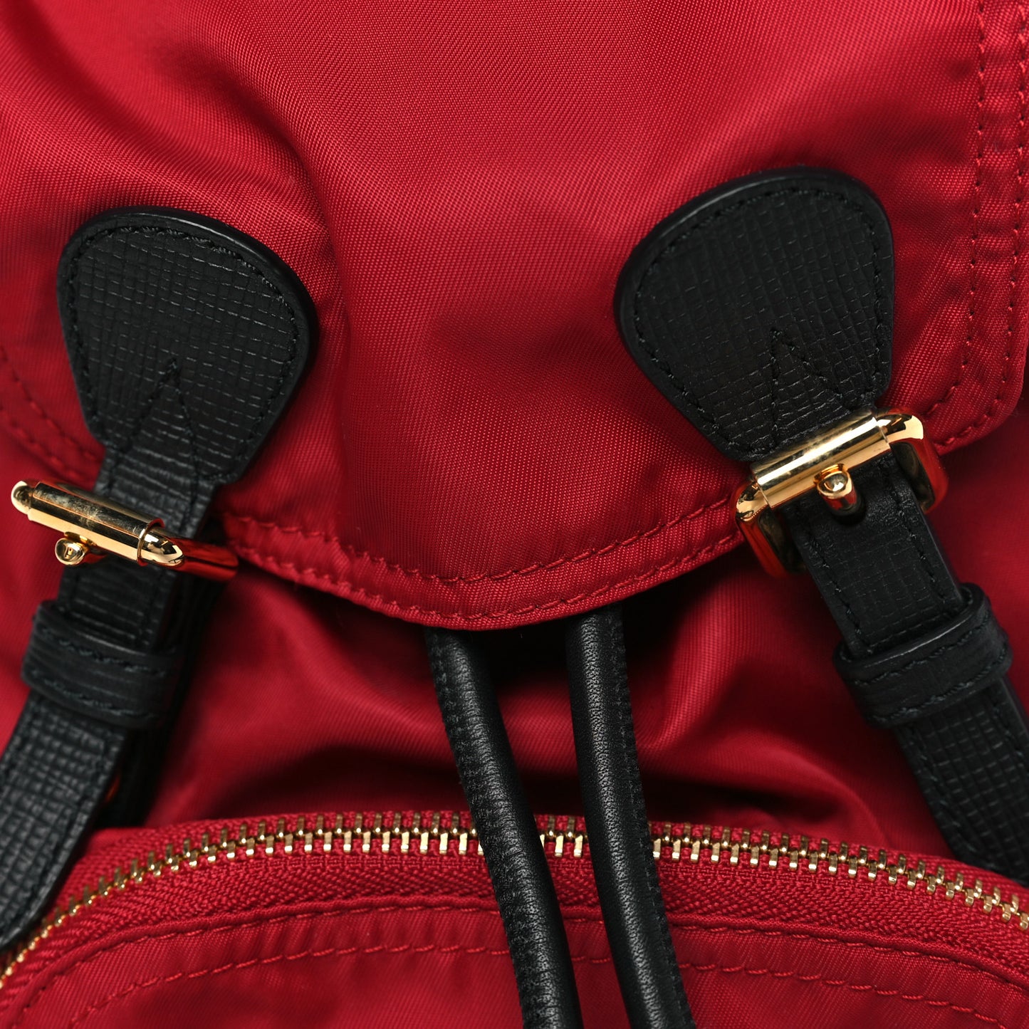 Nylon Small Rucksack Backpack Red