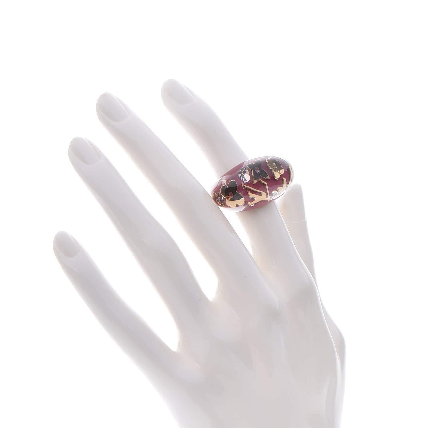 Louis Vuitton Resin Inclusion Ring 6.5 Violine 2 of 4