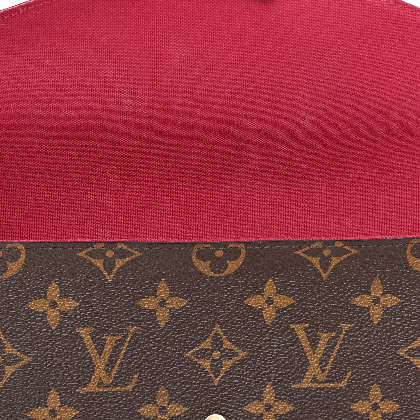 Monogram Pochette Felicie Chain Wallet Fuchsia