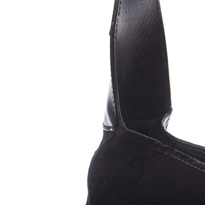 Gucci Monogram Small Jackie O Hobo Black 9 of 21