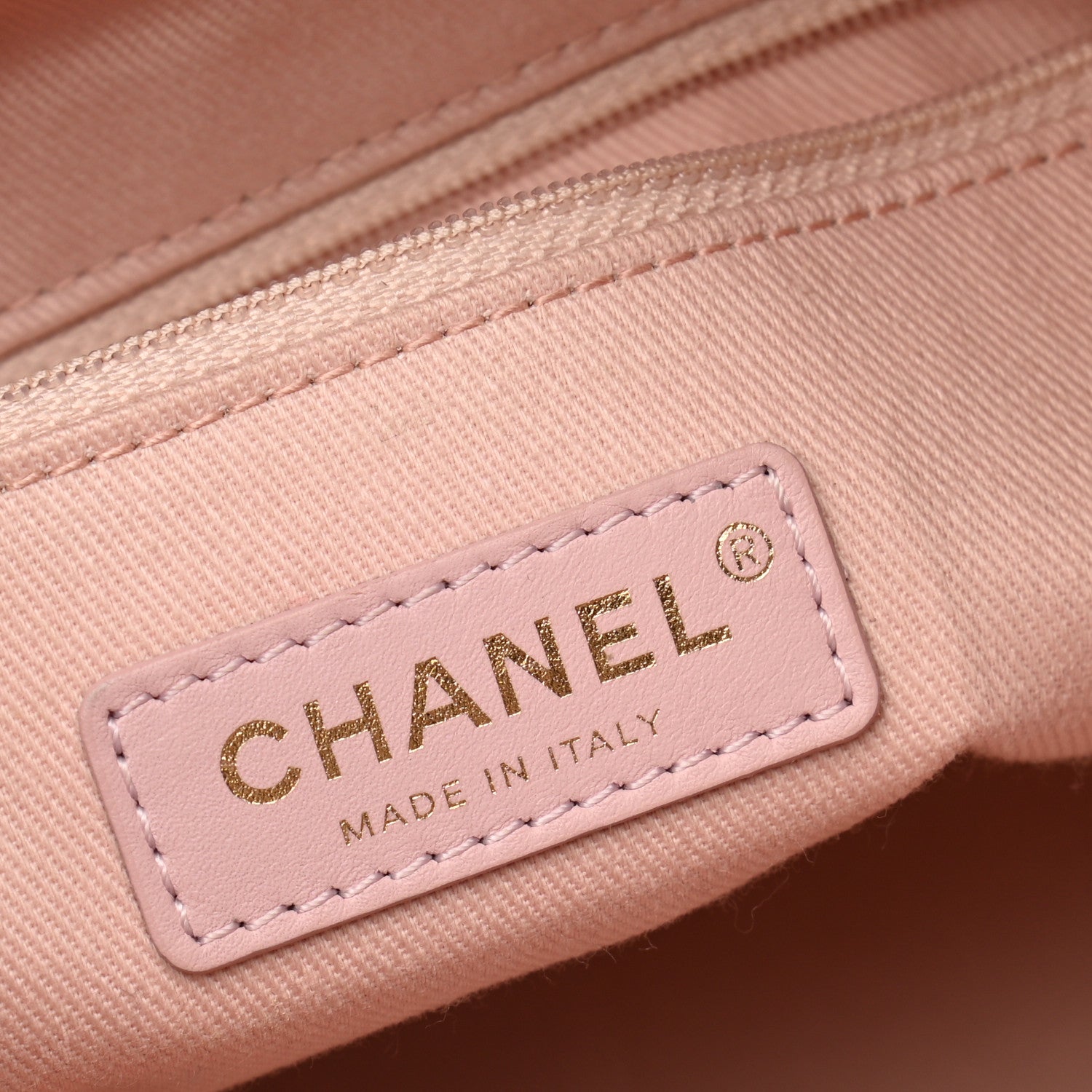 Chanel Lurex Boucle Deauville Drawstring Bag Pink 6 of 10